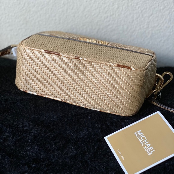 💋🍒 Michael Kors straw pythons Crossbody Bag - Picture 4 of 9